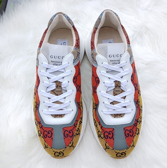 Gucci Mens GG Rython Multicolor Sneaker - Picture 4 of 14